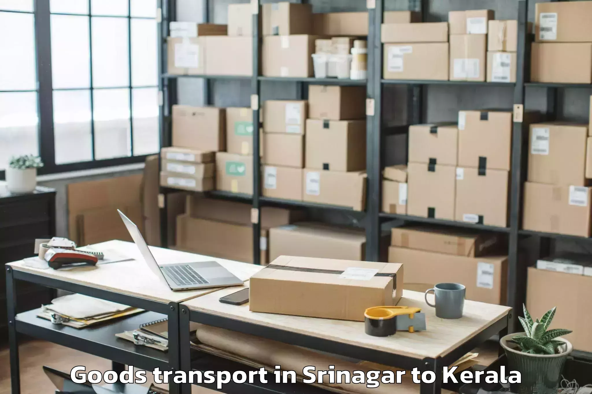 Affordable Srinagar to Kakkur Goods Transport